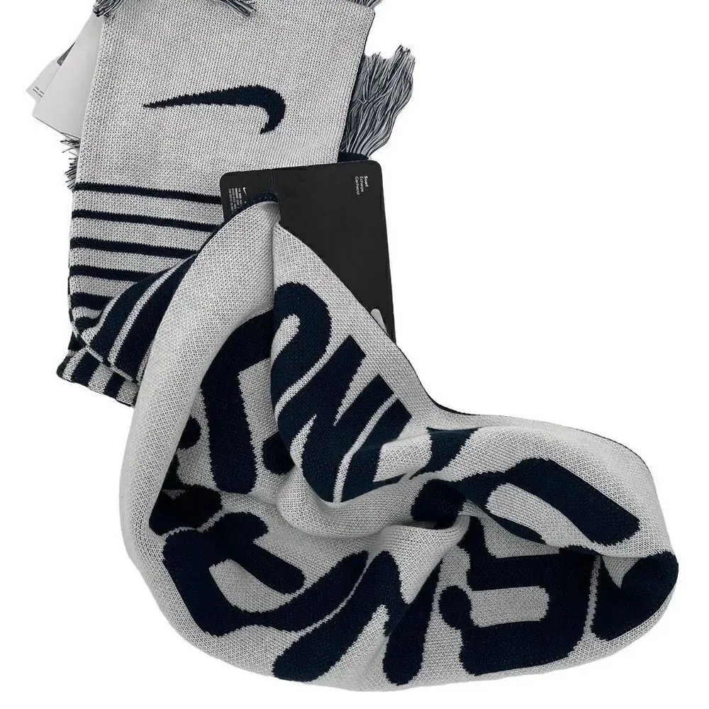 Nike USA Local Verbiage Scarf USMS‎ Knit Fringe Blue White Unisex One Size